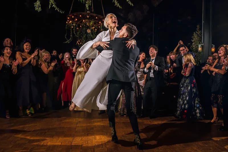 A couple's first dance