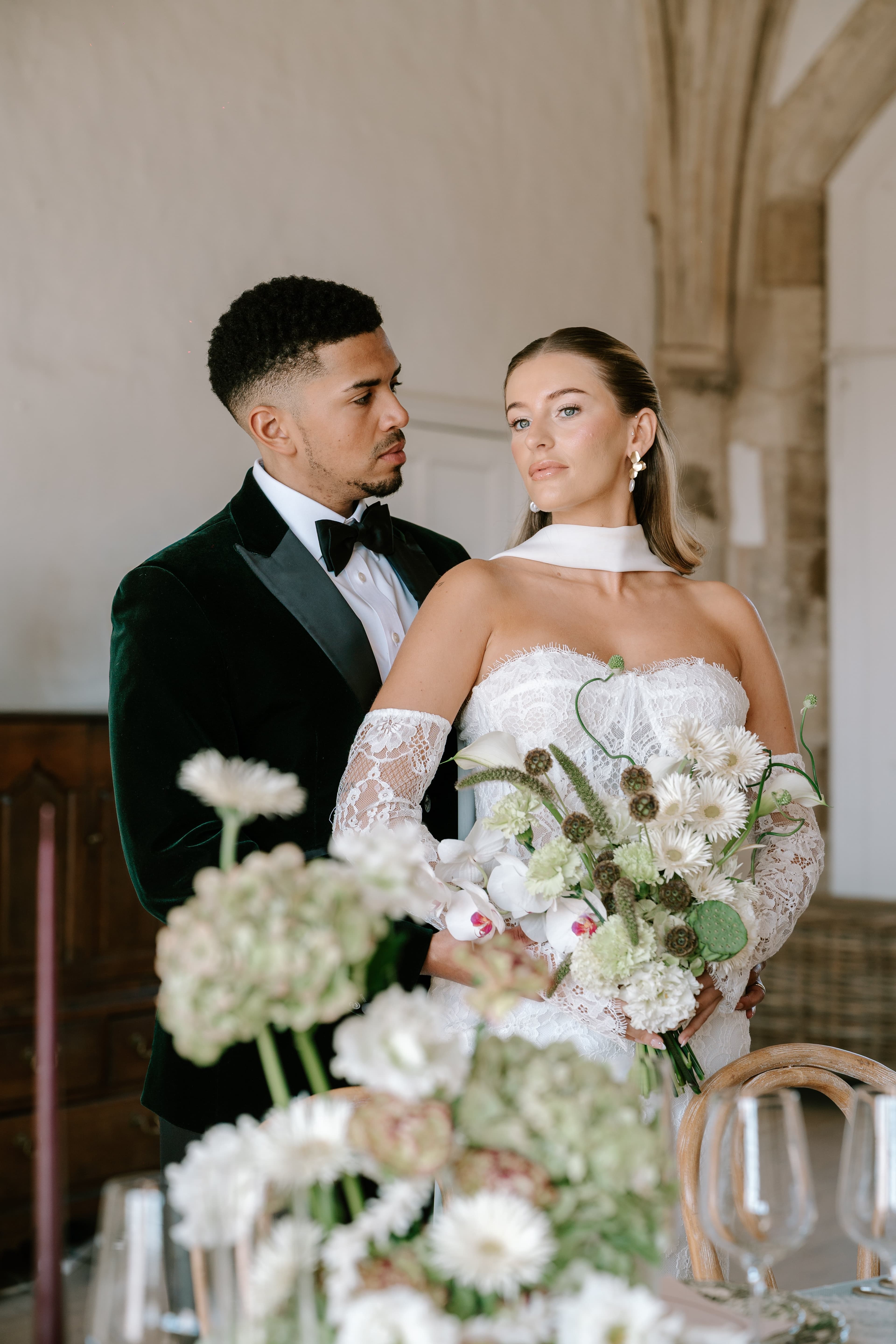 Wedding florals by Burton's Blooms